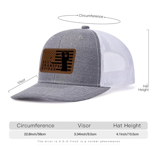 Image of Over Par and Under The Influence Golf Hat - Funny Golf Gag Gifts for Men & Dad | Adjustable Vintage Trucker Baseball Cap