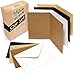Japun - 52er Set blanko Falt-Karten inkl. Briefumschläge, Klapp-Karten zum gestalten, beschriften oder bedrucken - DIN A6 / C6 - kraftpapier mix A6 kraft günstig Kaufen-Japun - 52er Set blanko Falt-Karten inkl. Briefumschläge, Klapp-Karten zum gestalten, beschriften oder bedrucken - DIN A6 / C6 - kraftpapier mix