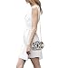 BAIGIO Clutch Bolso Fiesta Negro Piel PU, Bolso de Noche Mujer Cartera...