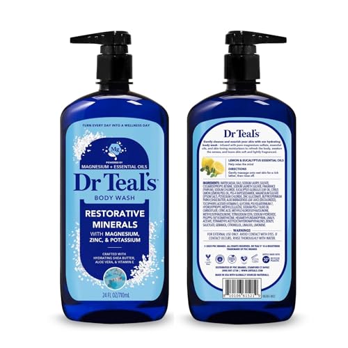 Dr Teal's Body Wash, Restorative Minerals with Magnesium, Zinc & Potassium (Body Wash Set of 2) - image 7