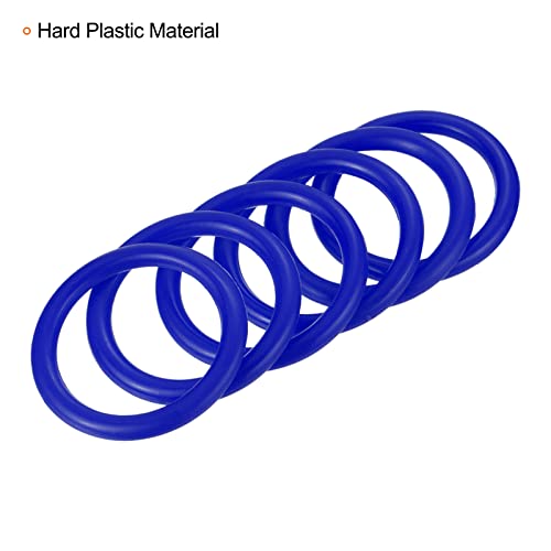 PATIKIL Carnival Ring-Toss Rings Set 4cm 6mm 8cm, 24 Pack Plastic Hoop for Outdoor Party Favor Game Booth Blue - Image 4