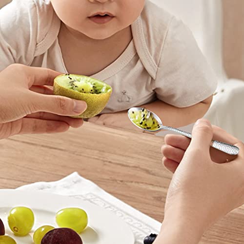 Lianyu 9 Pieces Children Stainless Steel Spoon, Cute Kids Toddler Spoons, Children Silverware Flatware Set, Kids Children Cutlery Set, Small Kid Utensil For Self Feeding #TOP5