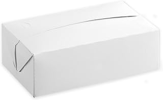FC Meyer Take Out Chicken Box, ABFT8544, Food Container, Disposable Take Out Food Containers with Fast Top Closure, Paperboard Catering Lunch Boxes For Fried Food, Glossy White, 8 x 5 x 4, Pack of 15
