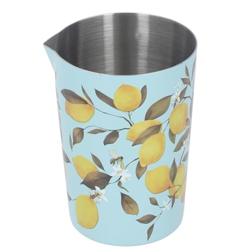 Cocktail Mixing Glass, Stainless Steel Martini Glasses Stainless Steel Martini Stirring Tin Unbreakable Bar Mixing Pitcher for Bar Home (S Type 2)