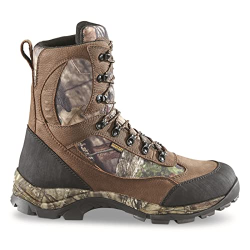 Guide Gear Hunting Boots For Men Waterproof Country Pursuit 9", Mobu Country, 12 2E (Wide) #TOP1