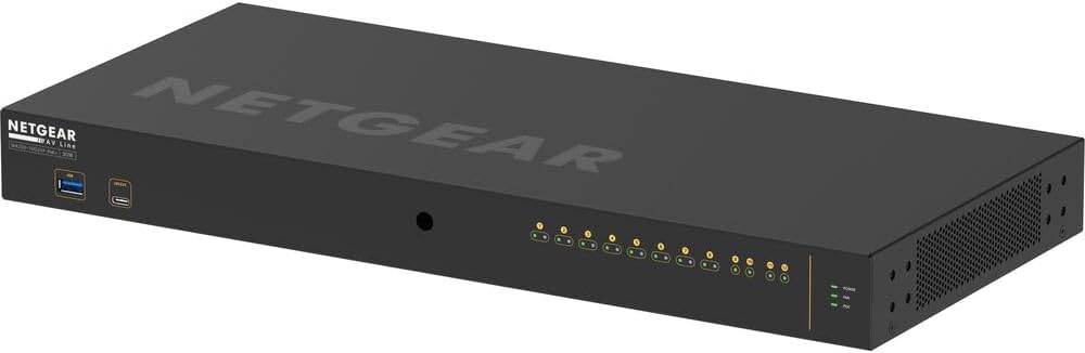 NETGEAR AV Line M4250 12 Port Switch GSM4212PX-100NAS | L3 Managed | 10x1G PoE+ @240W | 2x10G SFP+ | AV GUI | Automatic Configuration | Rack-Mountable | Cloud Care's 3 Year Warranty Included