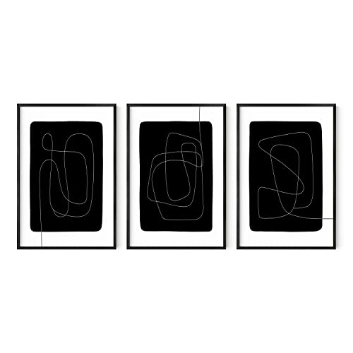 HAUS AND HUES Black and White Line Art – Set