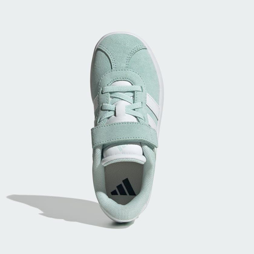 Image of adidas Kids' VL Court 3.0 Elastic Lace & Strap Shoe
