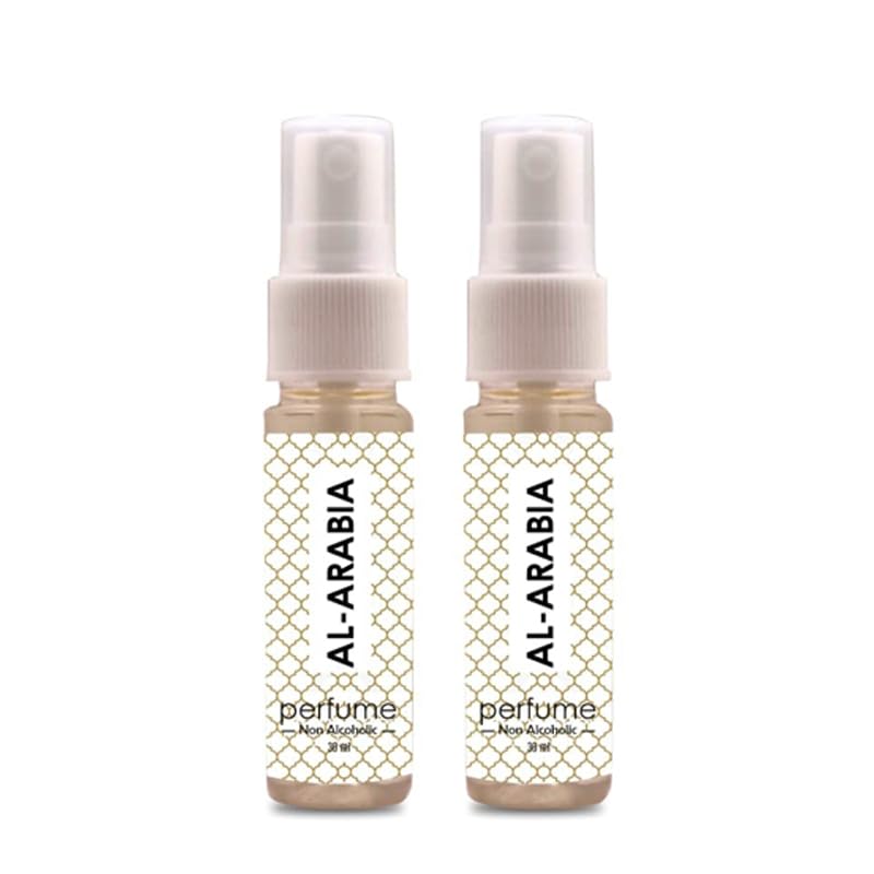 Al-Arabia Perfume Spray, Musky Sweet Fragrance, Non-Alcoholic, 30ml, Pack of 2, for Men and Women, Long-Lasting Scent