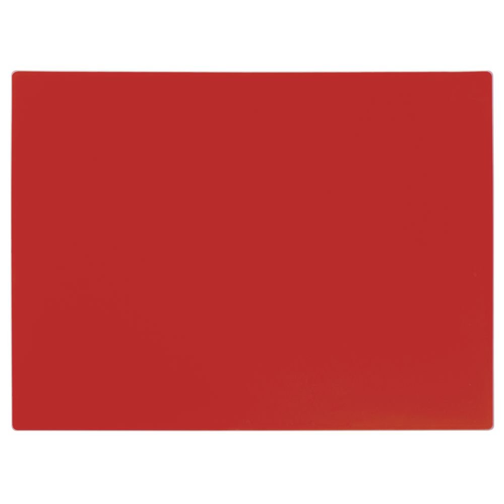 Kratos by Red Plastic Cutting Board - 15"L x 20"W x 1/2"H by HUBERT – 15"L x 20"W, Plastic, Red, Model 1520-0L-RD