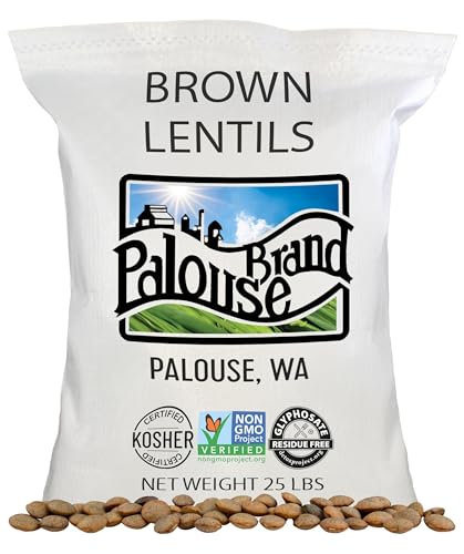 Palouse Brand Certified Glyphosate Residue Free Brown Lentils | 25