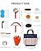 HAPPYER Horse Grooming Kit 13 Piece, Complete Horse Brushes & Grooming Supplies Set with Organizer Bag, Curry Comb, Hoof Brush, Bath Brushes & Accessories for Horse Care