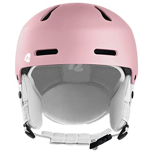 Retrospec Comstock Ski & Snowboard Helmet For Adults - Durable Abs Shell, Protective Eps Foam & 10 Cooling Vents - Adjustable Fit For Men & Women - Matte Rose, Large #TOP3