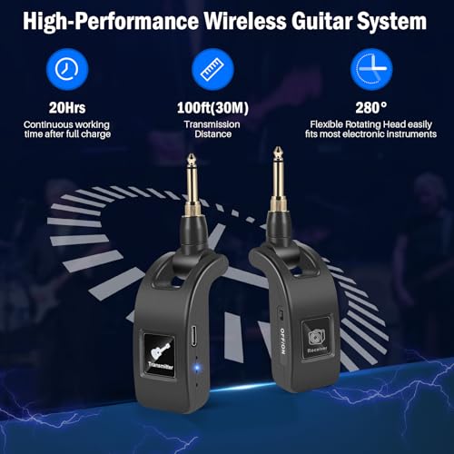 Beigrad WG20301 2.4Ghz Wireless Guitar Transmitter Receiver: Wireless Guitar System thumb #4
