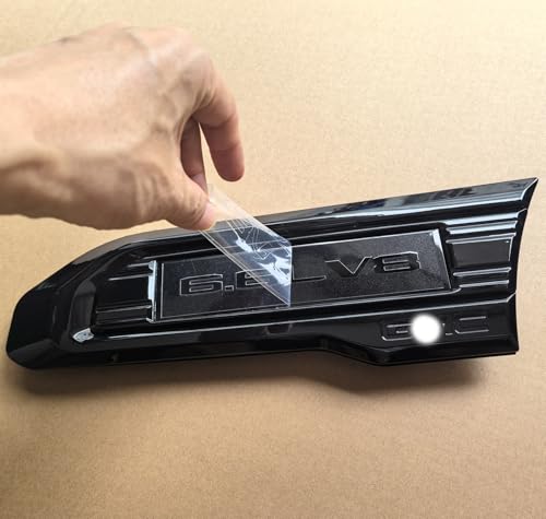 Image of 2pack OEM 2020-2023 6.6L V8 Vent Emblem Right Left 3D Nameplate Badge Replacement for Sierra 2500HD 3500HD 84586295 84586296 (Gloss Black)