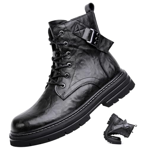 Bottes de moto imperméables avec zip latéral pour homme actif