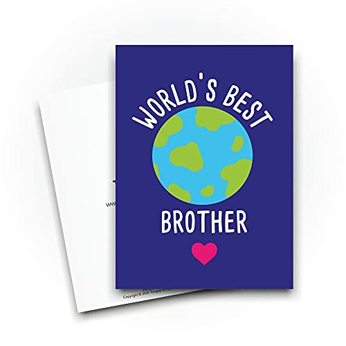 Biglietto di auguri per fratelli con scritta