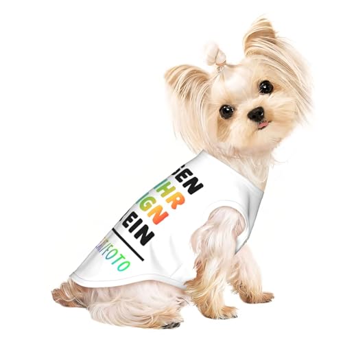 Personalisierte Hundemantel Personalisiert Hundejacke drucken Sie Ihrer Design Foto/Text/Logo Selbst gestalten Hundekostüm mit Bild Namen lustige Geschenke für Kleine, Mittelgroße Hunde, Katzen
