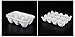 Leoyoubei 12 Cups Egg Holder for Fridge,Egg Tray Holder,Pretty Ceramic Egg Plate,7.5X5.5X1.5