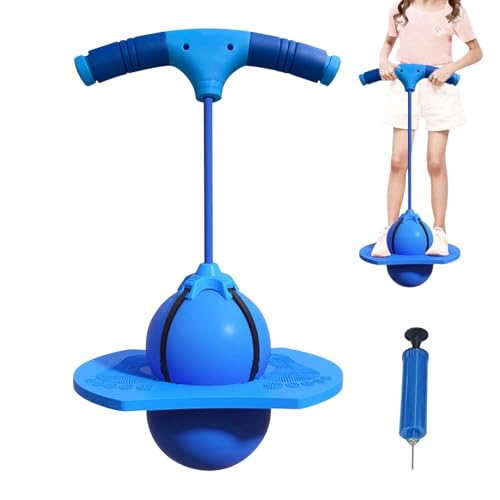 Genérico globo saltando para juguetes divertidos, seguros, antideslizantes, portátiles con mango y bomba | Pelota de equilibrio para exterior, interior, fiesta, cumpleaños, gimnasio, zona de juegos,