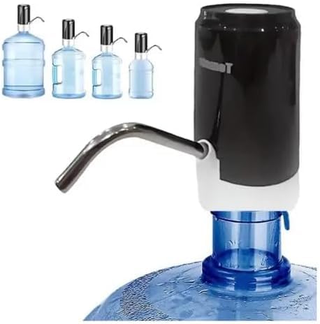 Bomba Elétrica para Galão de Água, Dispensador Automático, Modelo MTC014, Cor Preta