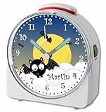 KINDERLEICHTE HANDHABUNG: einfach Bedienung des Weckers. AN / AUS Knopf oben am Funkwecker, Licht wird durch das Anheben des Weckers 5 Sekunden aktiviert.