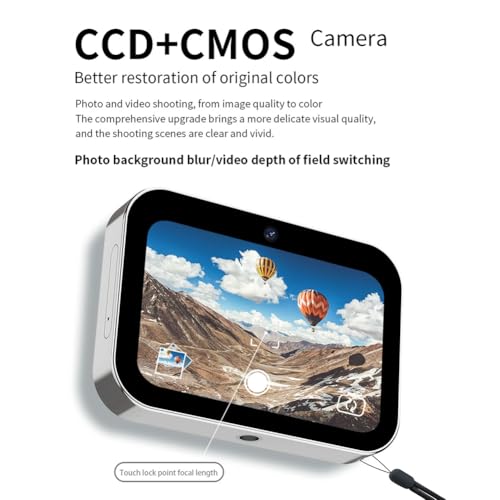 Cámara Digital 4K CCD 64MP con Pantalla Táctil y Zoom 16X Blanco miniatura 6