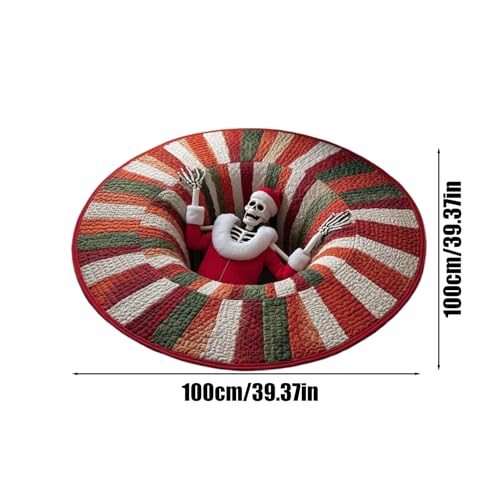Tapis de Noël avec illusion 3D relief pour votre salon