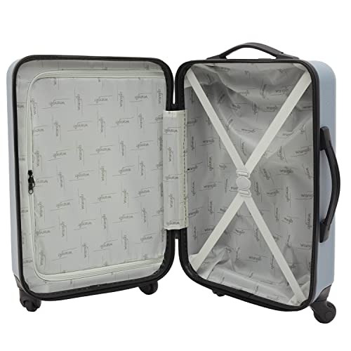 Wrangler 2 3 Pc Hardside Spinner Luggage Set, Winter Sky, 2 Piece Set (28"/20"), 2 Pc Or 3 Pc Hardside Spinner Luggage Set by Wrangler - Image 4