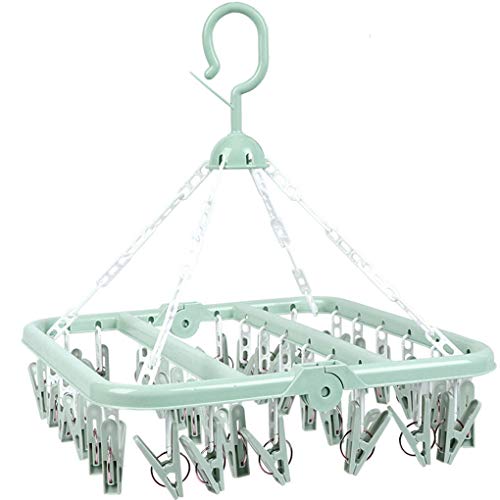 royalr 36 Clip Cintre Pliant pour Enfants vêtements pour Enfants sèche-Linge Adulte Coupe-Vent vêtements en Plastique Chaussettes sous-vêtements étendoir séchoir Cover