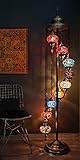 Turkish Lamp 9 Globe Mosaic Floor Lamp, Mosaic Standing Lamp 9 Globe Mosaic Moroccan Lamps Floor...