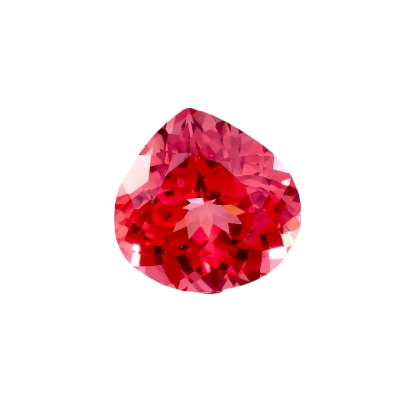 Morganite naturelle cœur 15mm pour fabrication de pendentif et bague DIY