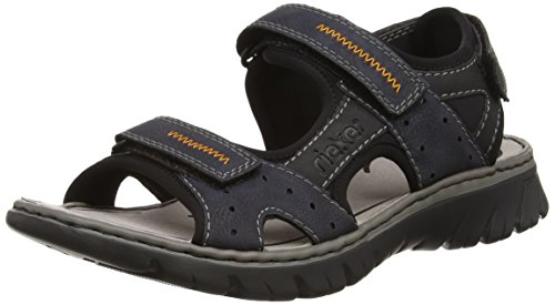 Preisvergleich Produktbild Rieker Herren 26757 Sandalen, Blau (ozean / Schwarz / Schwarz / 14), 41 EU