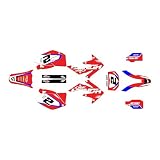 Kalair GFX Graphics Kit for Honda CRF250X Enduro (2004-2007) Flight Series Red-Blue 09 Mil - Dirt Bike Custom Racing Graphics Decals Stickers Kit, no-Plastics