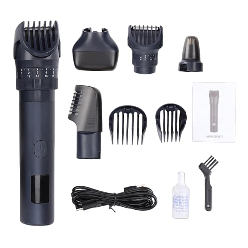 Tondeuse à cheveux rechargeable USB Yinhing 5 en 1 avec affichage LED pour coupe barbe et cheveux