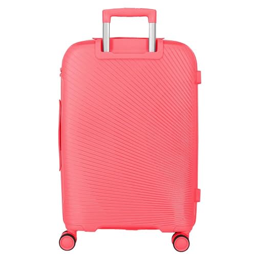 Women's Large Suitcase, Pink, One Size2