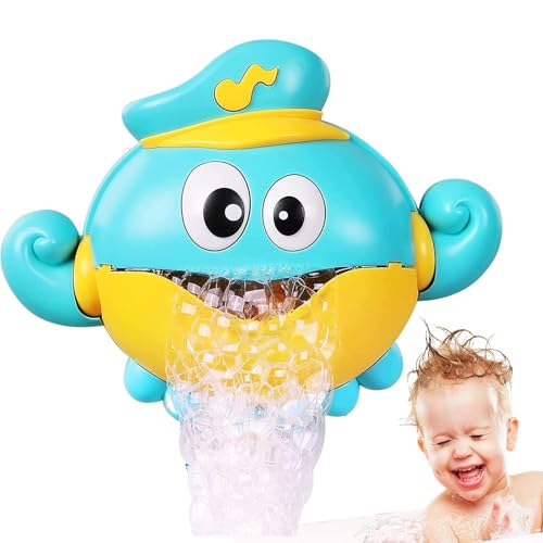 Máquina de baño de burbujas, máquina de burbujas de baño,Máquina de burbujas de pulpo automática con juguetes de baño de música | Productos seguros de baño para niños pequeños, juguetes de bañera para
