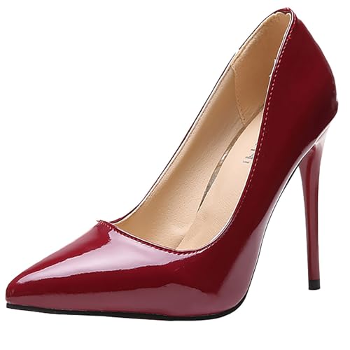Botas de malla para mujer, zapatos casuales, unisex, ligeros, deportivos, transpirables, antideslizantes, de trabajo, sandalias de tacón medio alto, vino, 40.5 EU