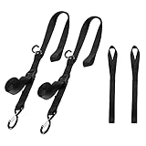 Motorcycle Handlebar Tie Down Straps, Dirt Bike Straps, Short Cam Buckle Tie Down Straps with S Hook