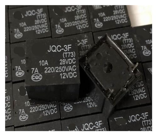 Relé JQC-3F T73 de 4 pines y 12V para domótica en el hogar