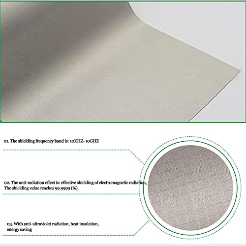 Tela anti-radiación Faraday fibra para protección EMF RF RFID miniatura 2