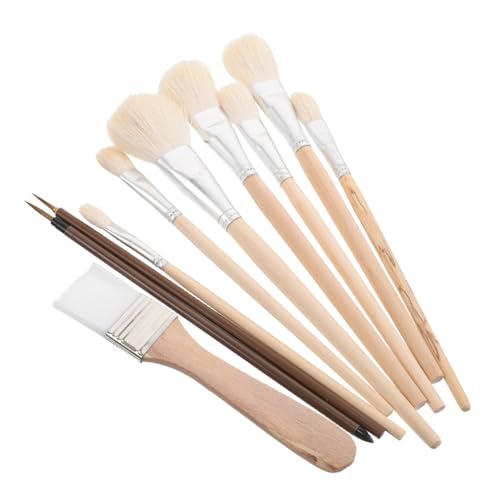 SEWACC Pennelli Per Pittura Artistica Adatti Olio Acquerello e Ceramica Pennelli Per Dettagli Fini Per Pittura Su Ceramica