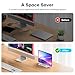 OMOTON Vertical Laptop Stand for Desk, Acrylic Laptop Holder Desktop Clear Adjustable Dock for MacBook Pro Air, HP, All Gaming Laptops up to 17” (Clear, Single Slot)
