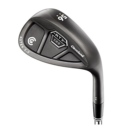 Cleveland Golf Men's 588 RTX 2.0 Cavity Back Standard Bounce Satin Wedge, Right Hand, Steel, 52-Degree, Black