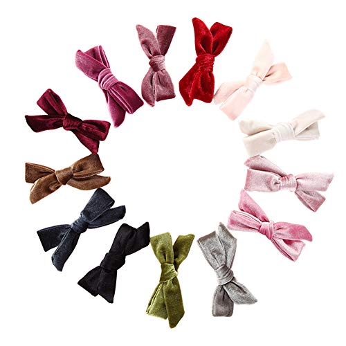 Velvet Bow Hair Clip Knotted Soft Hair miniatura 1