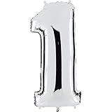 zahlen silberhochzeit Folienballon in bester Qualität (Hergestellt in Europa), geeignet für die Befüllung mit Luft oder Helium / Ballongas.