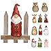 NETPROSHOP Zaunhocker Zaunfigur Elfe Zwerg Schneemann Elch u.v.m. aus Polyresin H: 16-20cm, Auswahl:Wichtel