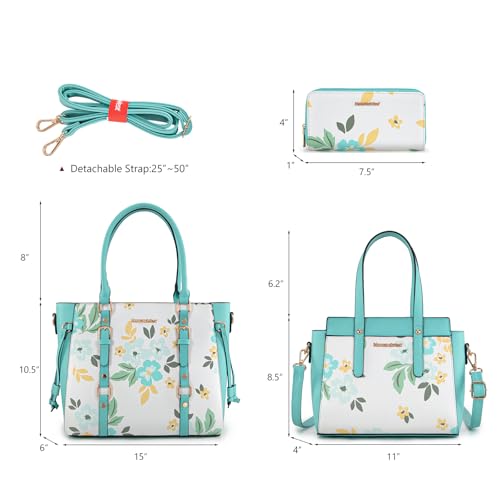 Image of Montana West 3PCS Purses for Women Tote Bag and Wallet Set Shoulder Satchel Handbags