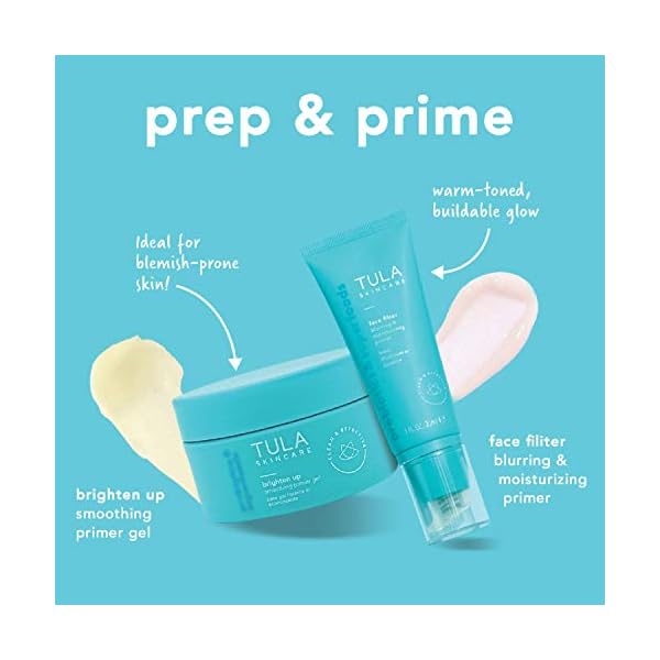 TULA-Skin-Care-Face-Filter-Blurring-and-Moisturizing-Primer-Smoothing-Face-Primer-Evens-the-Appearance-of-Skin-Tone-Redness-Hydrates-Improves-Makeup-Wear-1-fl-oz TULA Skin Care Face Filter Blurring and Moisturizing Primer - Evens the Appearance of Skin Tone & Redness, Hydrates & Improves Makeup Wear