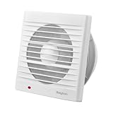 Braytron Badlüfter Wandlüfter WC Küche Ventilator Lüfter Ø150mm Leise 37dB...